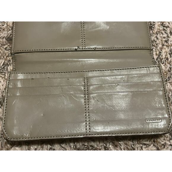 Authentic Vintage Gold Pleated Coach Wallet - Picture 7 of 8